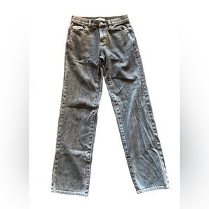 Pacsun Grey Wash Low-Waited Straight Jean
